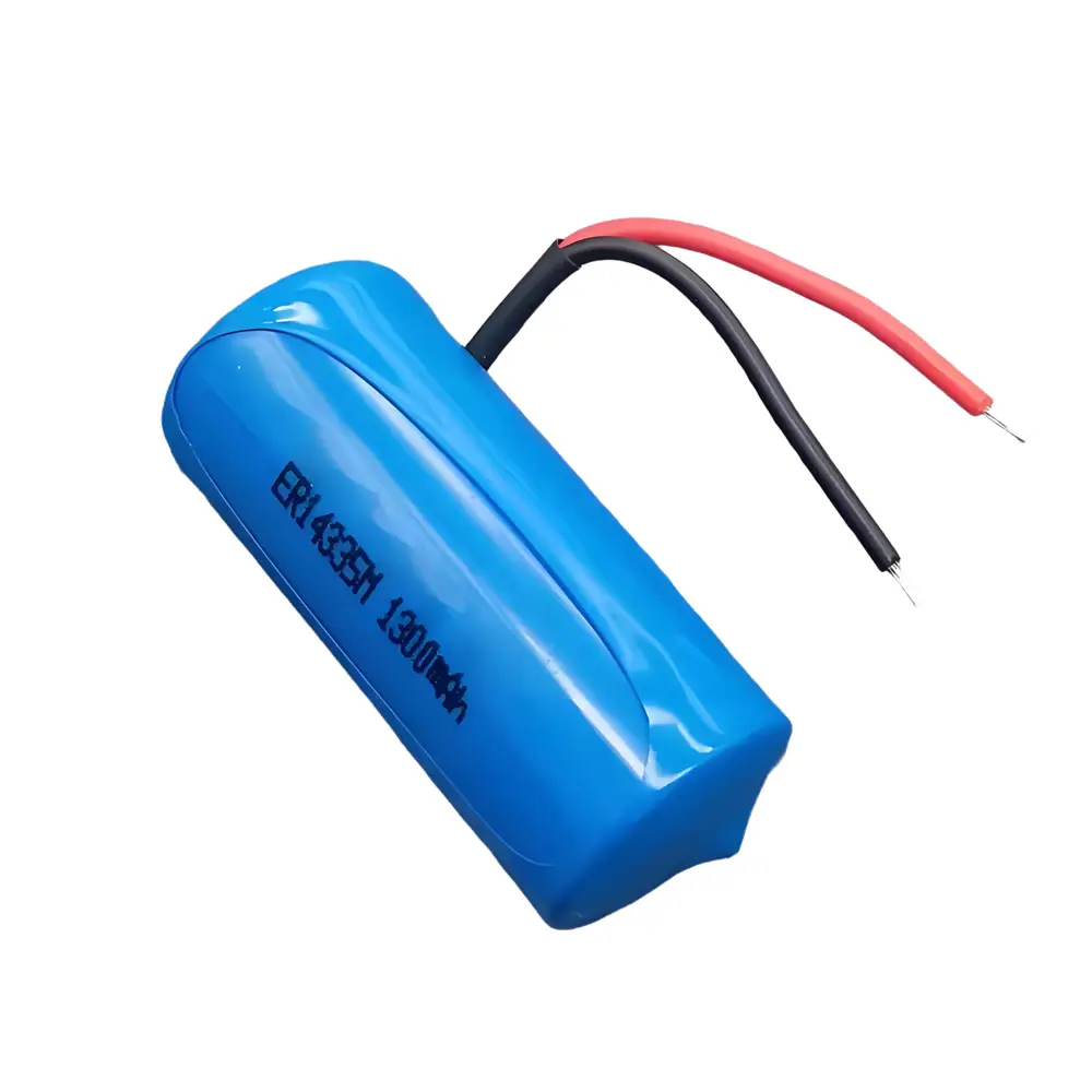 Batteria al litio a spirale ER14335M da 3,6 V Li-SOCL2 1300 mAh per contatori intelligenti, rilevatori di fumo e IOT 1