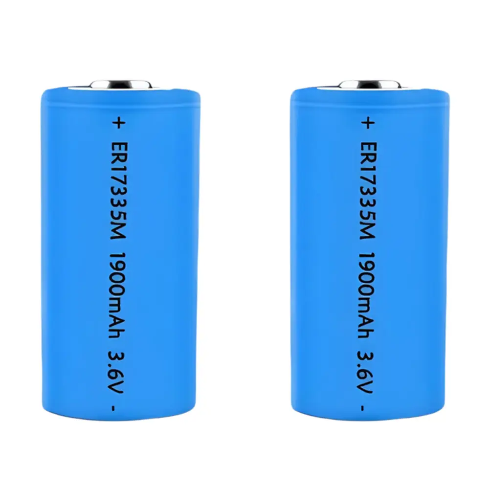 ER17335M Spiral Type 3.6V 7.2V 10.8V Lithium Battery Li-SOCL2 1900mAh for Smart Meters and IOT 1