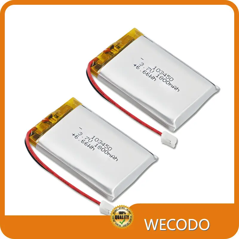Rechargeable Lithium Polymer Battery 3.7V Wholesale - WECODO 1