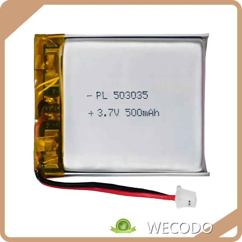 Polymer Rechargeable Battery 500mAh - - WECODO 1