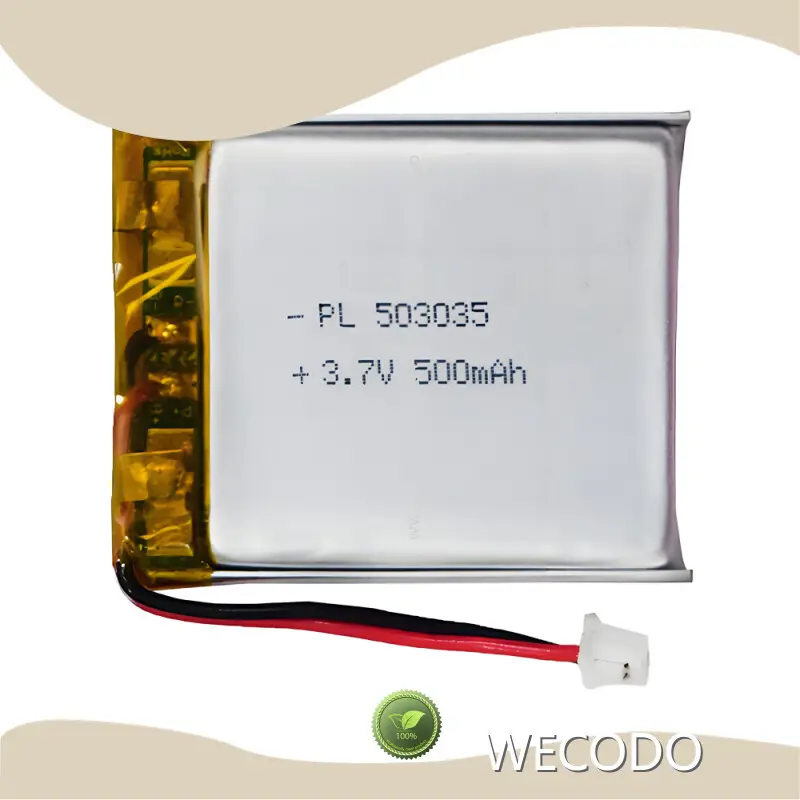 Super Polymer Lithium Ion Battery 500mAh by WECODO 1