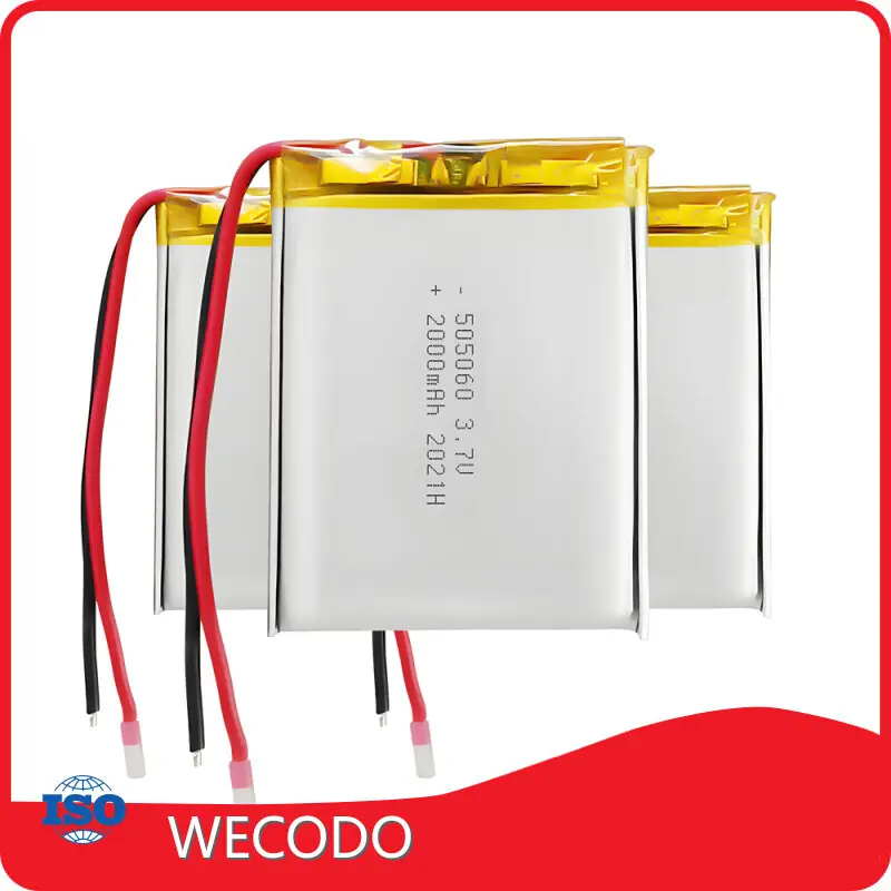 Custom Lithium Polymer Battery 4.2V by WECODO 1