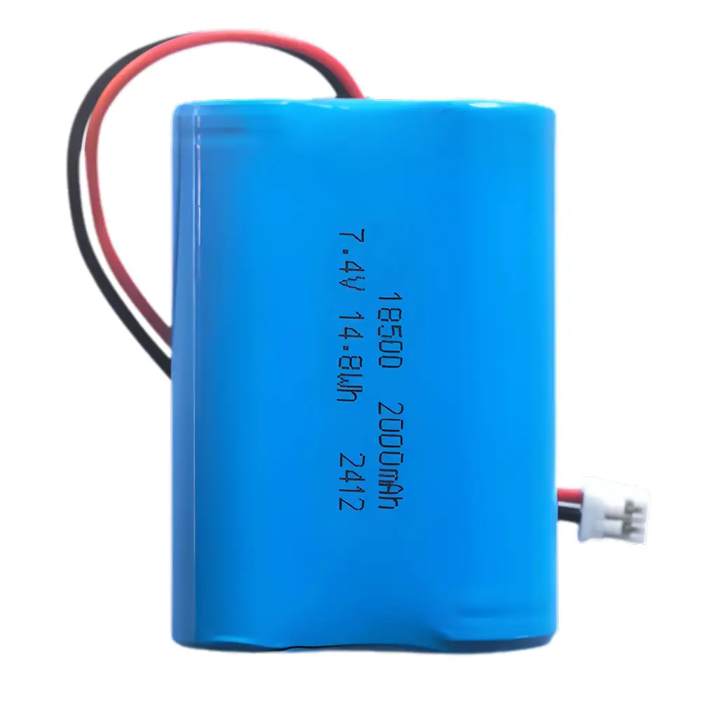 Lithium ion Battery Rechargeable 7.4V 11.1V 14.8V Li 18500 Size 2000mAh 1