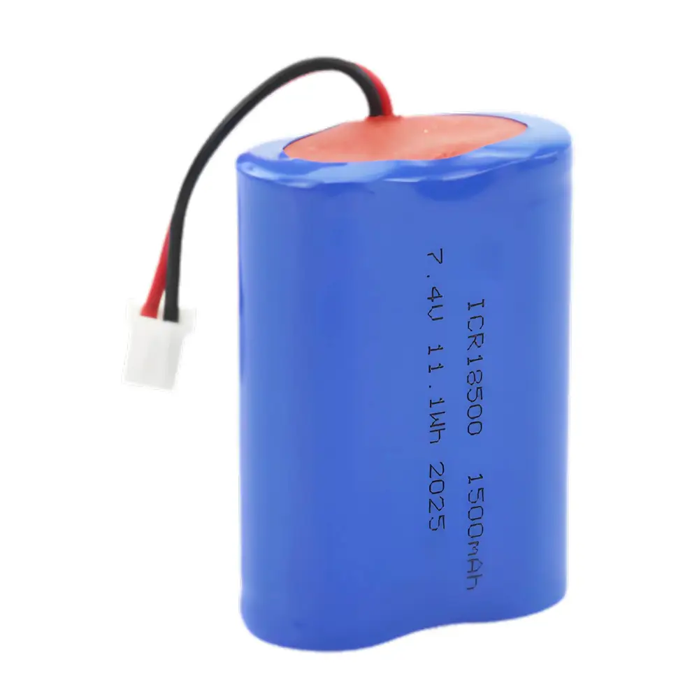 Lithium ion Battery Rechargeable 7.4V 11.1V 14.8V Li 18500 Size 1500mAh 1