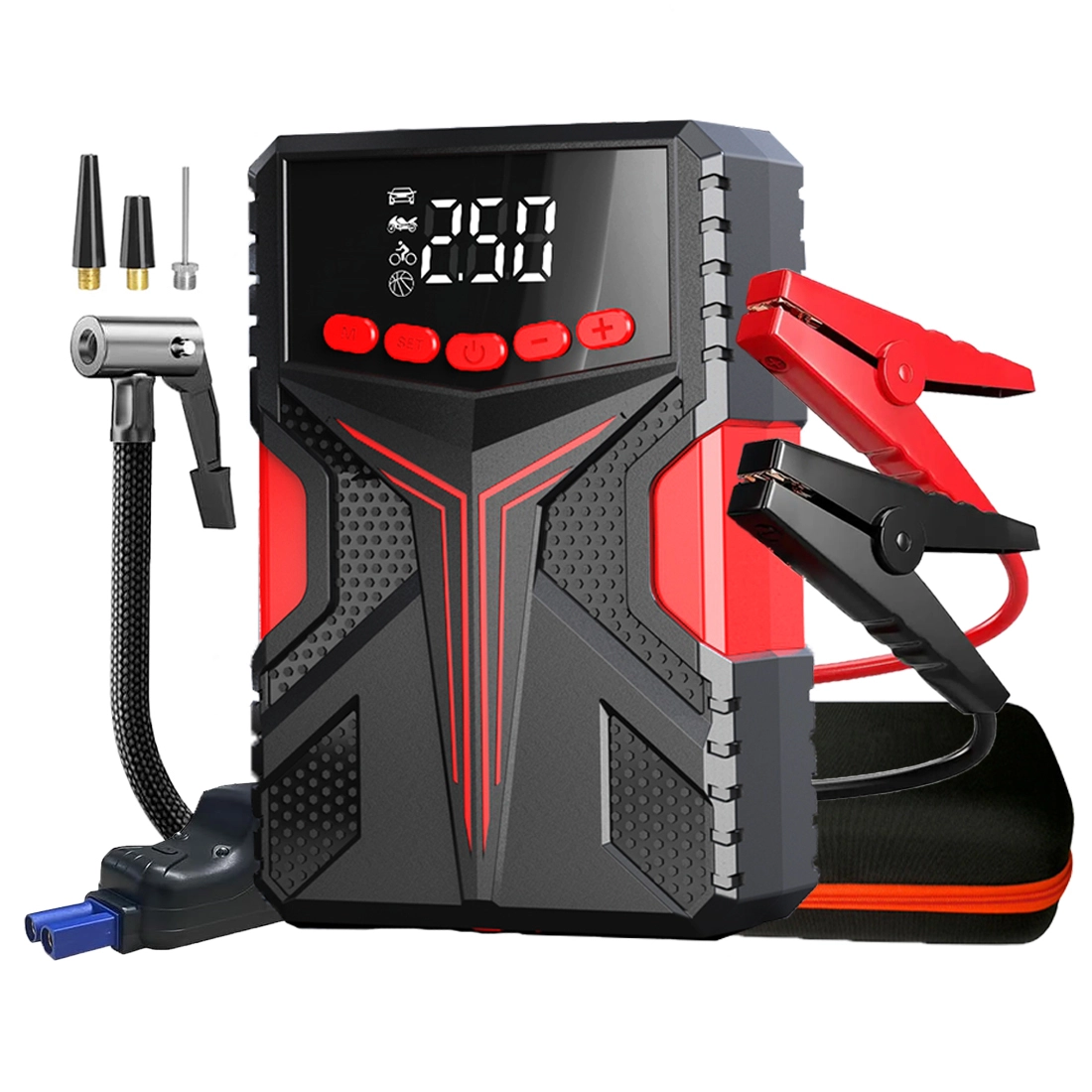 Gferauto A8 Portable 12V Jump Box Car Battery Jump Starter with Air Compressor 150PSI 1