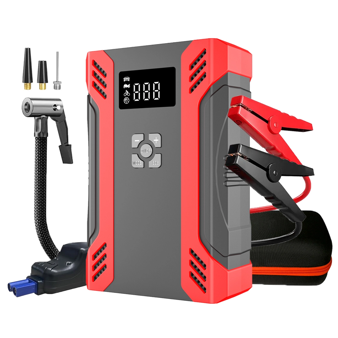 Gferauto A17 Portable 12V Jump Box High Power 2000A Peak Portable Car Battery Jump Starter Power Bank with Air Compressor 150PSI 1