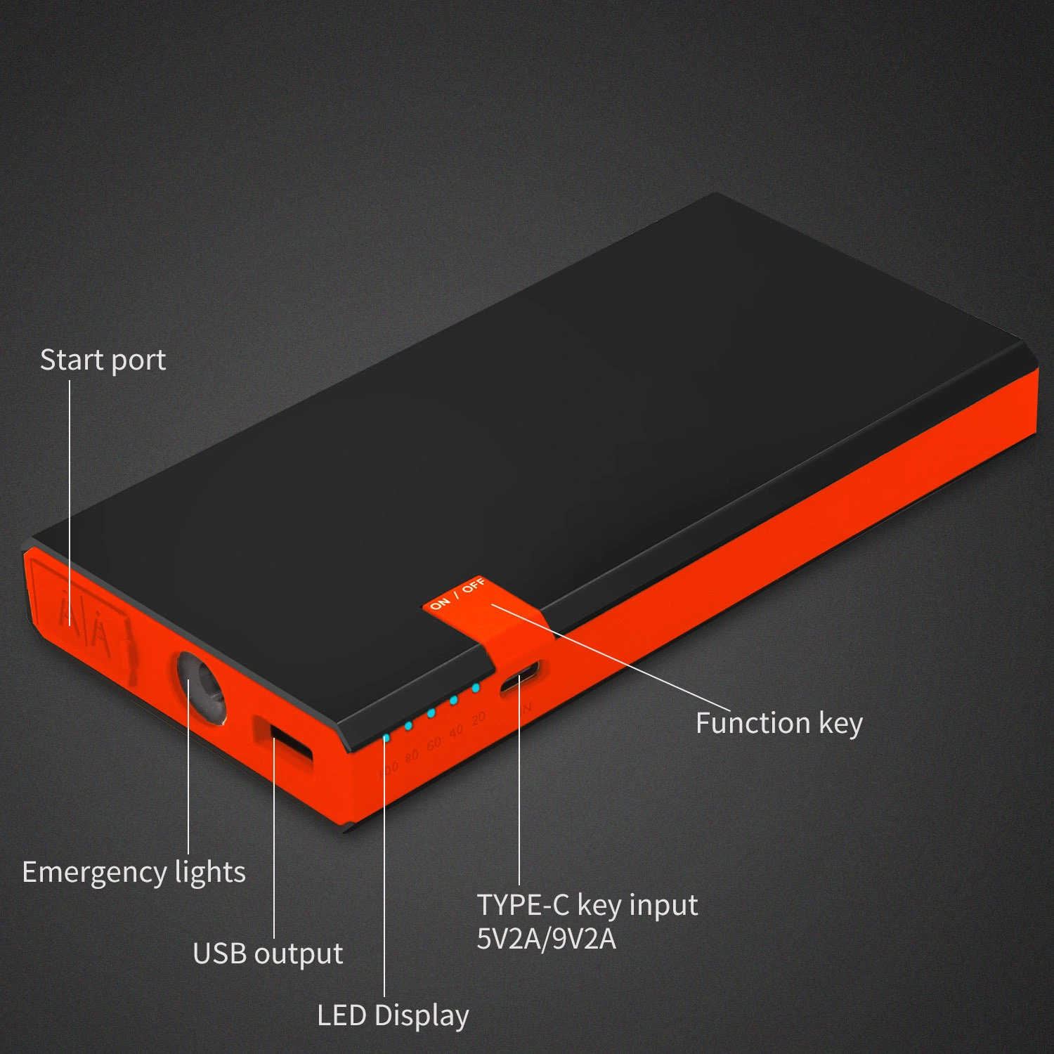 Battery Power Pack Jump Starter A13 by GFERAUTO 4