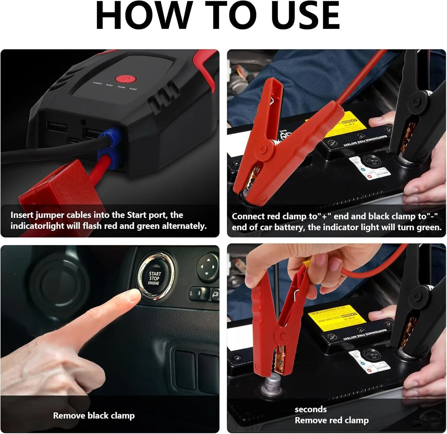 Ttopvision Jump Starter Polymer Lithium-ion Battery - - GFERAUTO 2