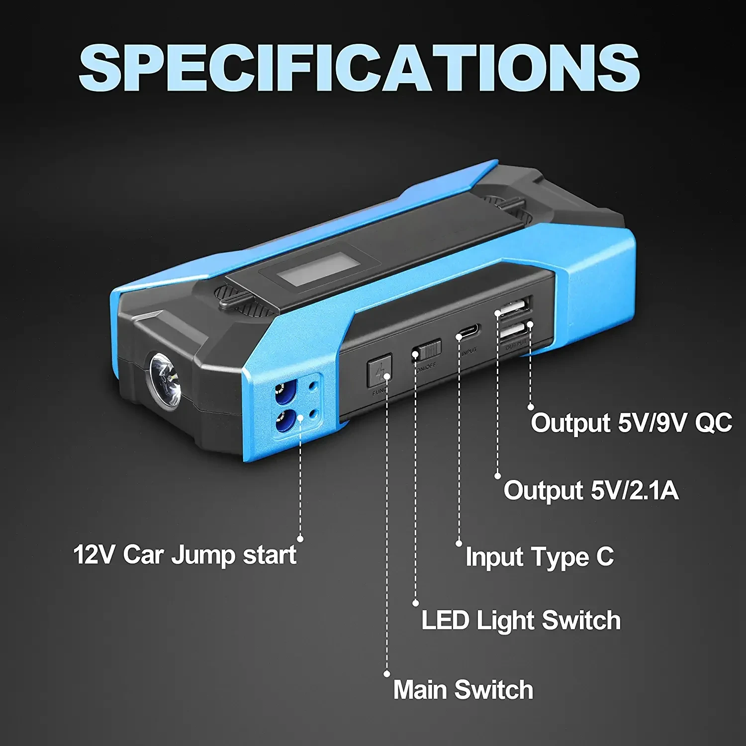 Start Junp 5V2A/9V2A/12V1.5A Wholesale - GFERAUTO 6