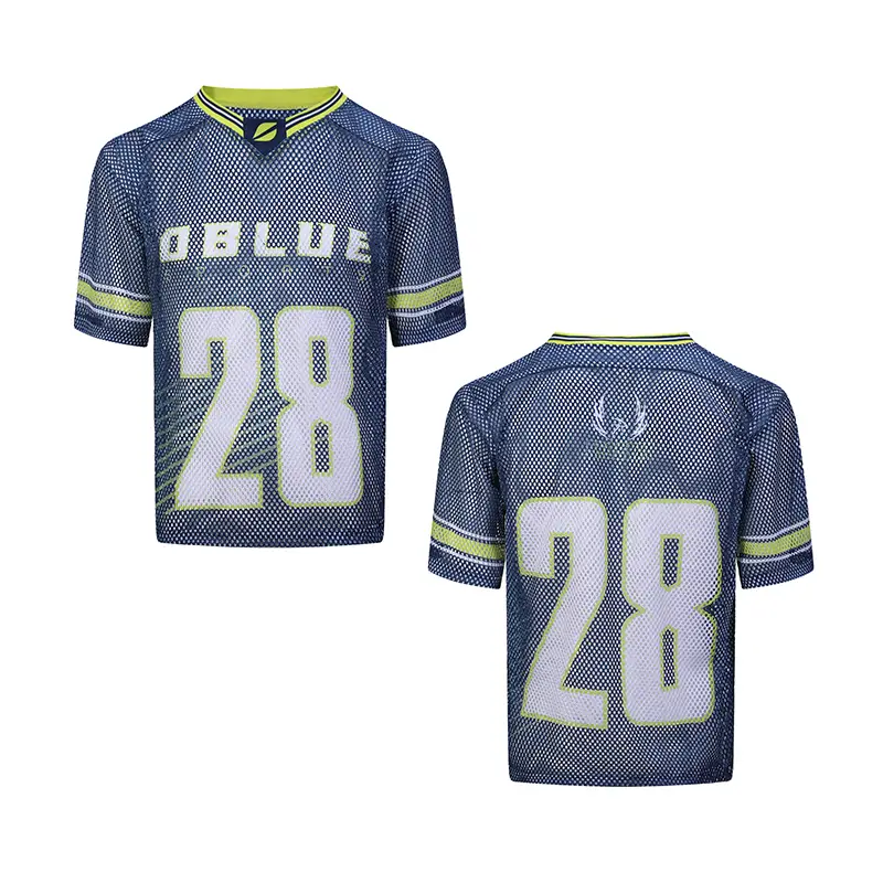 Dblue Éide lacrosse sublimated saincheaptha patrún dath lógó geansaí lacrosse 1