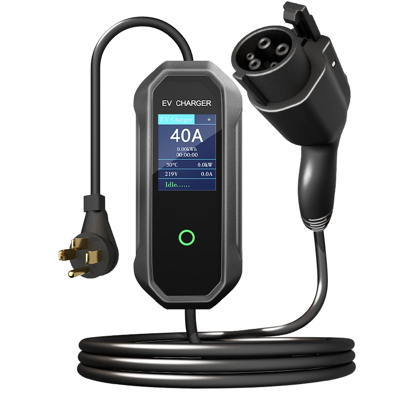 9.6KW J1772 SAE Type 7 Portable EV Chargers 1