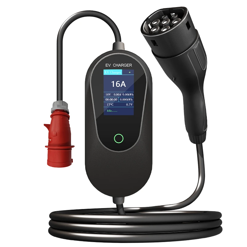 11KW IEC 62196 EVSE portable EV charger 1