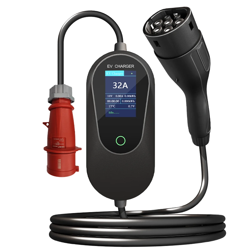 22KW IEC 62196 EVSE portable EV charger 1