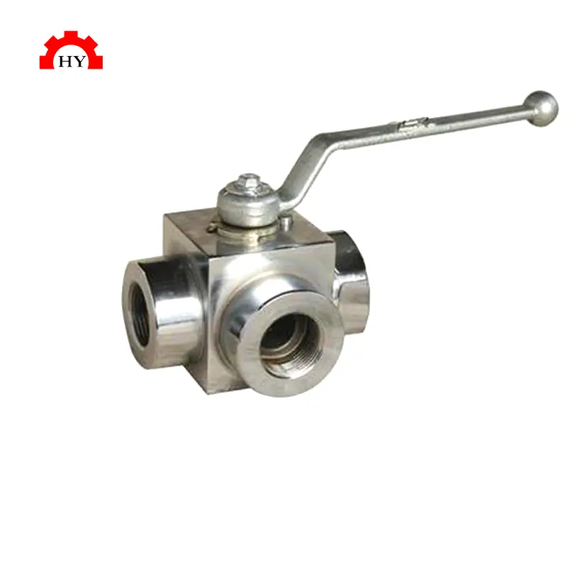 SS 304 316 vannes d'instrument 6000 PSI PEEK siège à bille en acier inoxydable 3 voies femelle fileté instrumentation vanne à bille hydraulique 1