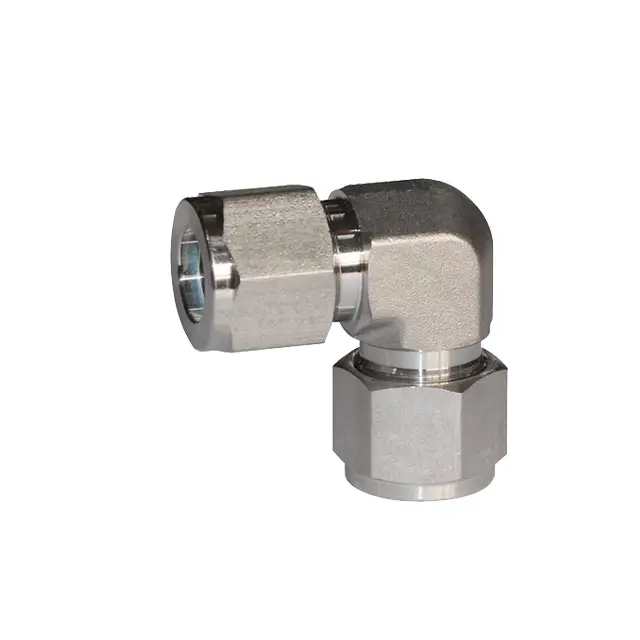 Encaixe de compressão de aço inoxidável 304 316, cotovelos de união de tubo OD de 1/4 1/2 cotovelo de 90 graus 1