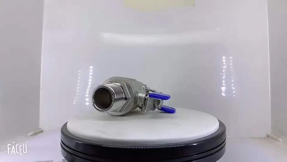 Válvula de bola de vacío de hilo macho hembra de acero inoxidable HY 2PC 1