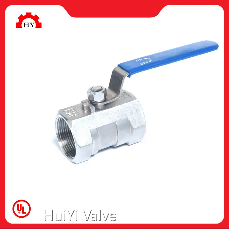 3 Piece Stainless Steel Ball Valve Normal Temperature by HuiYi Valve 1