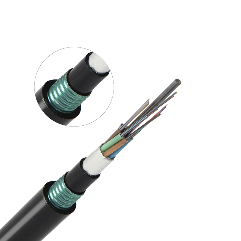 Outdoor Watertight FTTH Corning SM 24 Core Direct Buried Armoured Fiber Optic Cable With Prices 1