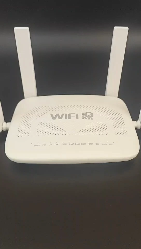 Wifi6 Xpon Onu 4GE Dual Band USB Tel Gepon ONT 1