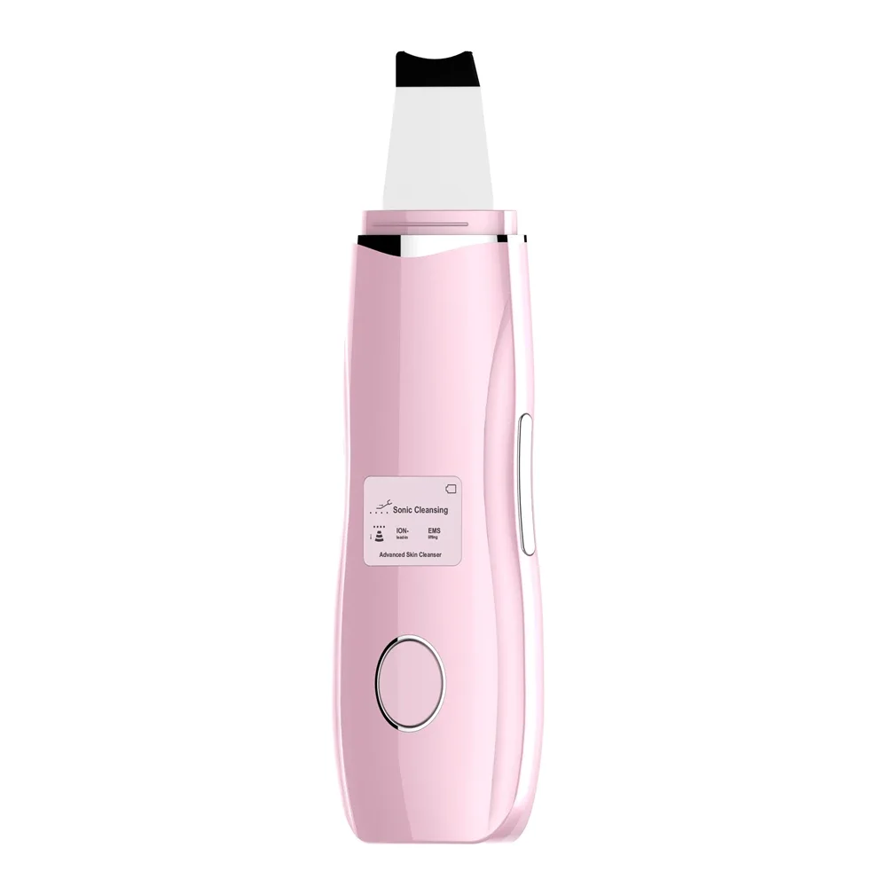 Ion Nutrition Import Massage Ems Face Lift Ultrasone Skin Scrubber Skin Scrubber Multifunksjonele Face Skin Scrubber Spatel 1