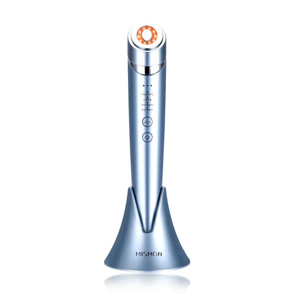 නිවසේ භාවිත රූපලාවන්‍ය උපකරණ Ems Rf Led Vibrating Anti Aging Facial Massager Skin Firming Face Wrinkle Remover Neck Lift Device Usb 1