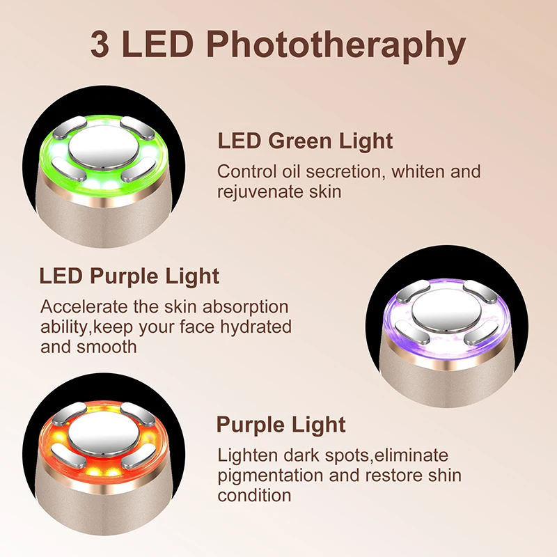 Colour Photon and Ultrasonic Beauty Instruments Mismon 7