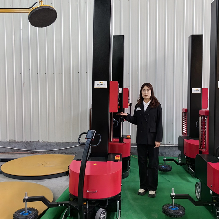 Máquina de envoltura de paletas robóticas automáticas | Solución de envasado industrial de alta velocidad 1
