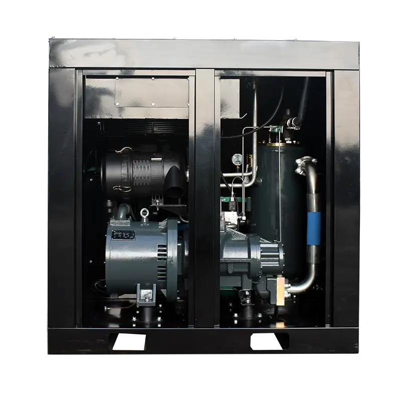 Máy nén khí trục vít đơn tùy chỉnh Vỏ gỗ Máy nén khí Jinyuan 4