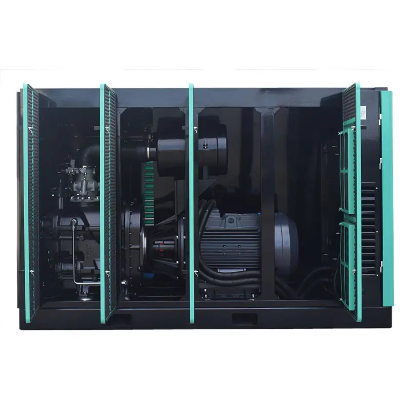 Máy nén trục vít quay 2 tầng OEM Máy nén khí Jinyuan Xanh và Đen (có thể tùy chỉnh) 2