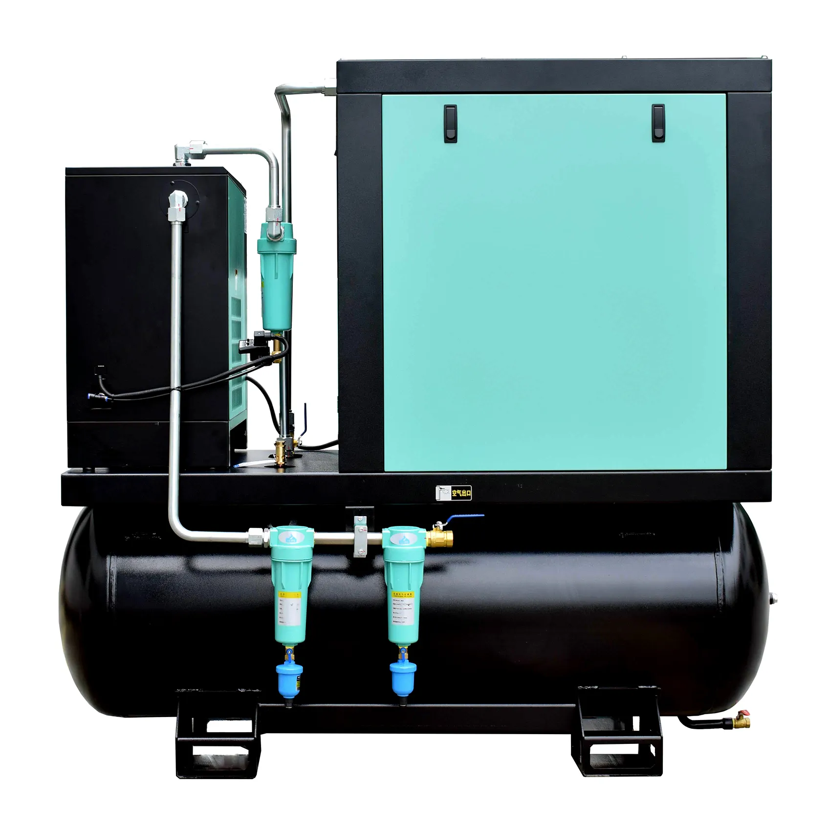 Hotoil Injection Screw Air Compressor 1650x750x1620 (mm) Jinyuan Air Compressor Brand 4