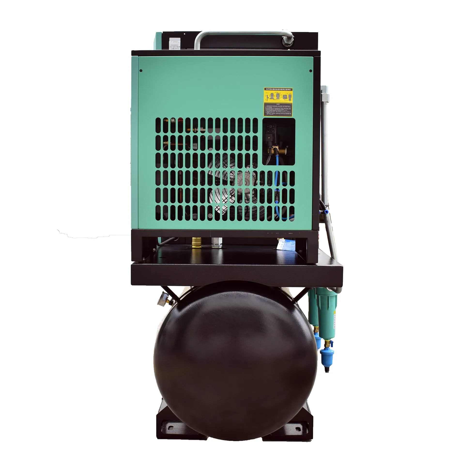 Hotoil Injection Screw Air Compressor 1650x750x1620 (mm) Jinyuan Air Compressor Brand 9