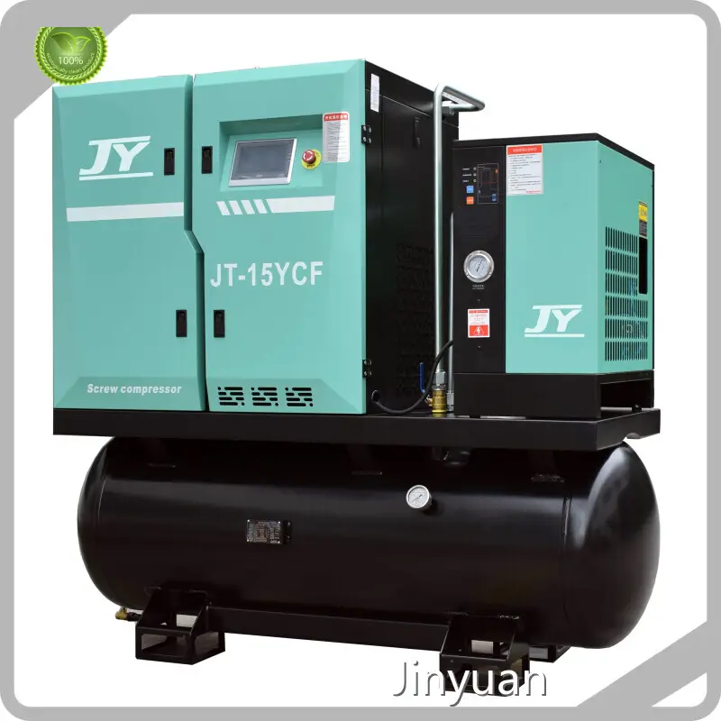 Hotoil Injection Screw Air Compressor 1650x750x1620 (mm) Jinyuan Air Compressor Brand 1