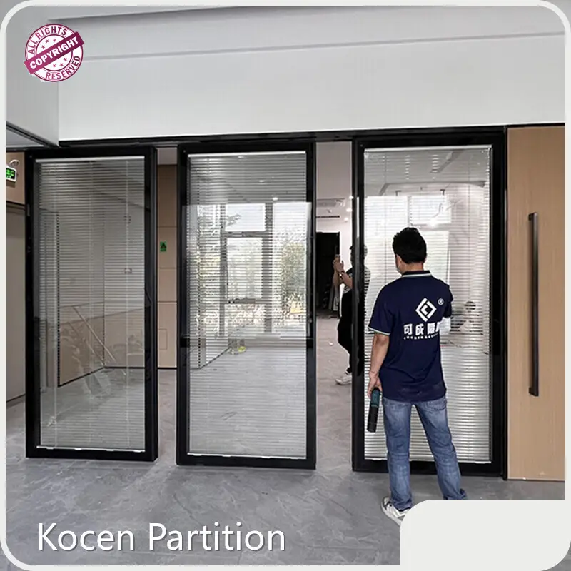 Free Standing Glass Office Partitions by Kocen Partition 1