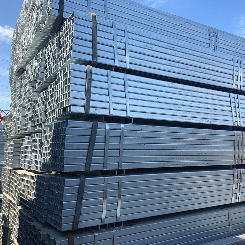 Hot Dip Galvanized rectangular tube 50*150 hot sale online mild steel 25*50 1.5-5mm 1