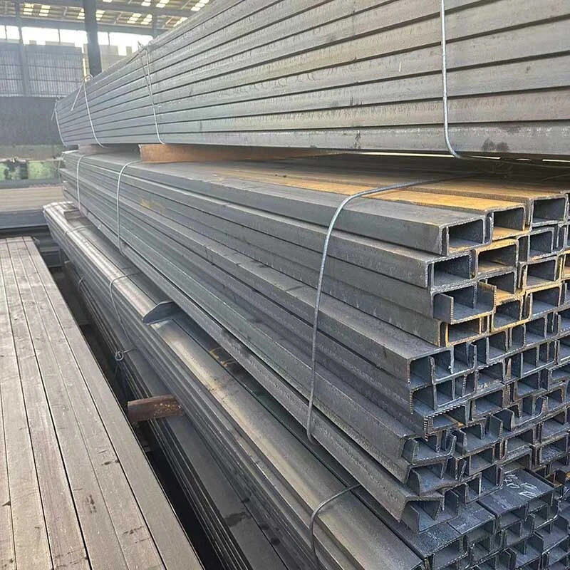 Carbon steel u channel 150x75x5.5mm 12 kg black u channel steel for building structure q235b q345b 1