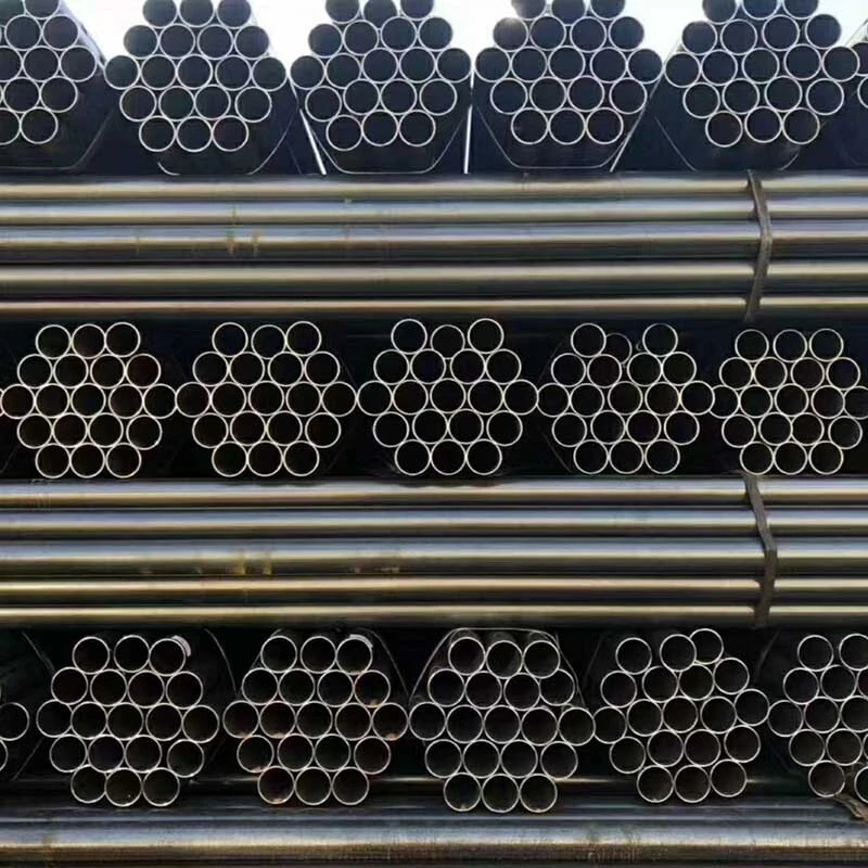 Mild ms erw round welded tube SCH 40 carbon steel pipe q235b price per meter 1
