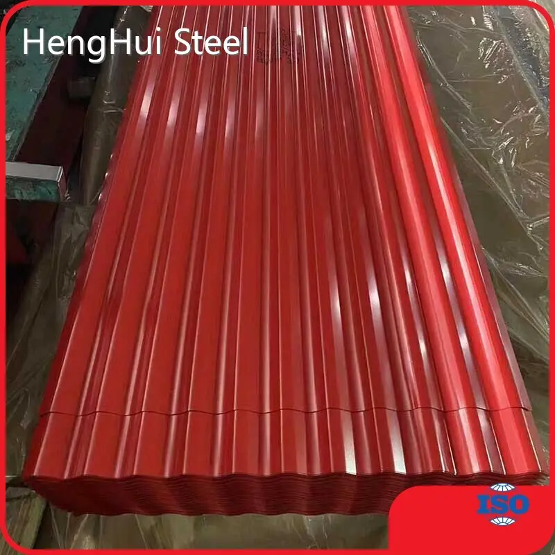 Gi Colour Coated Corrugated Sheet 28ton - - HengHui Steel 1