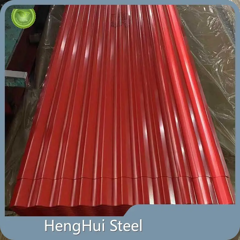 Gi Colour Coated Corrugated Sheet Conventional Marine Packing - - HengHui Steel 1