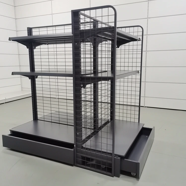 Direkta nga Pagbaligya sa Pabrika nga Black Metal Wire Convenience Stationery Store Shop Display Rack Shelves 1