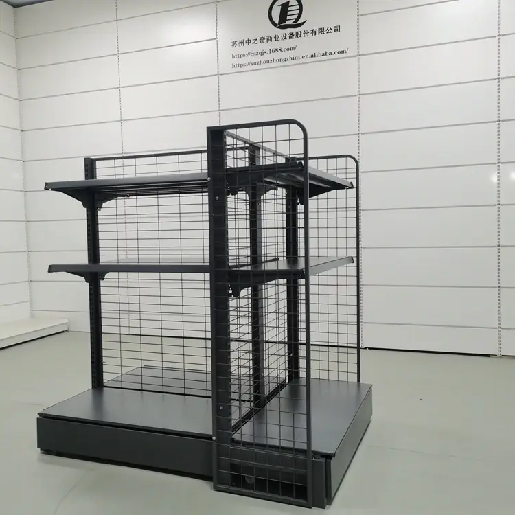 Supermarket Gondola Shelving Steel Q195/235Factory 2