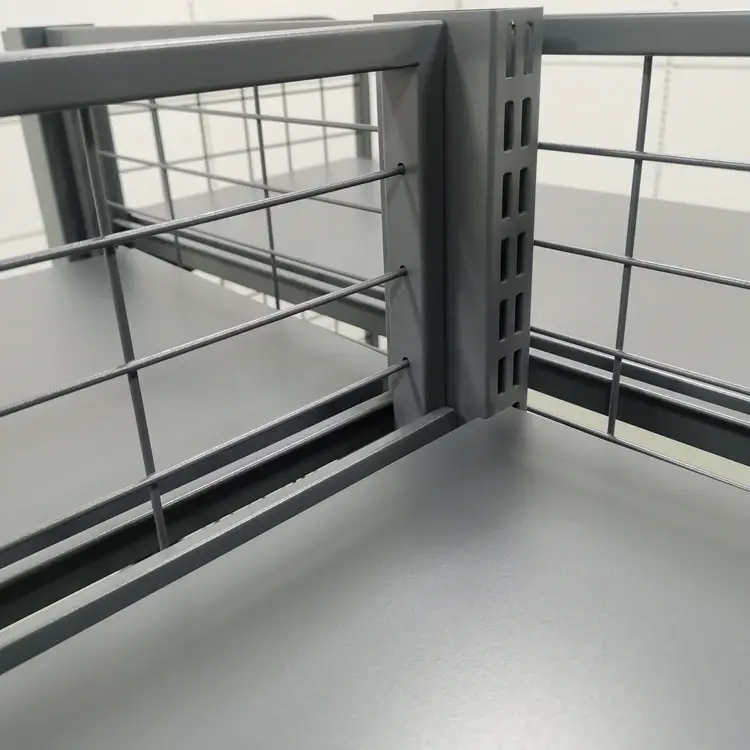 Supermarket Gondola Shelving Steel Q195/235Factory 5