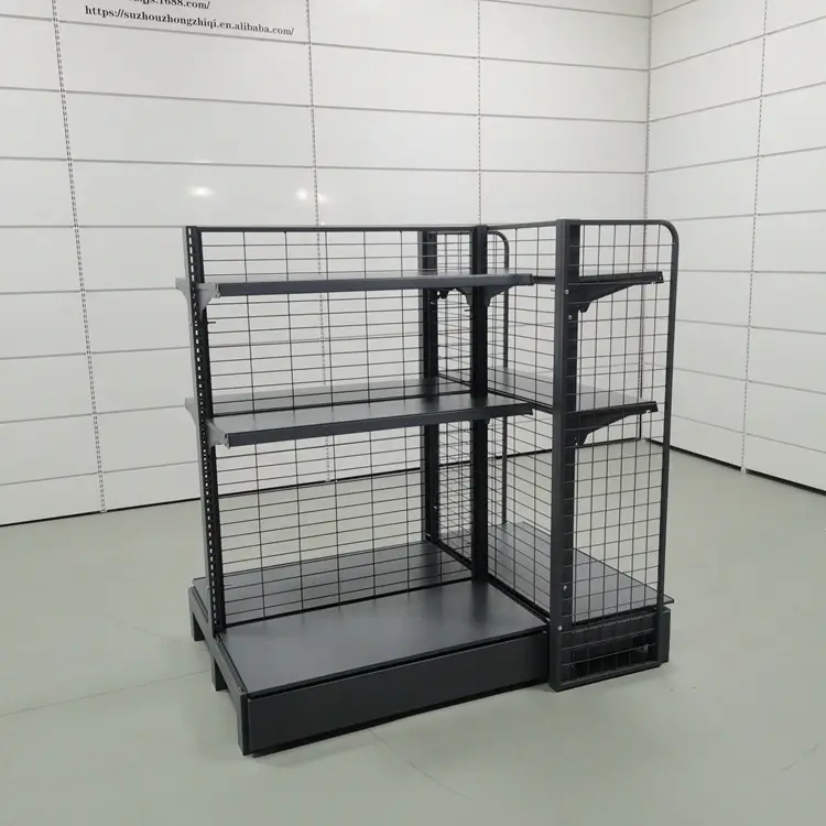 Supermarket Gondola Shelving Steel Q195/235Factory 3