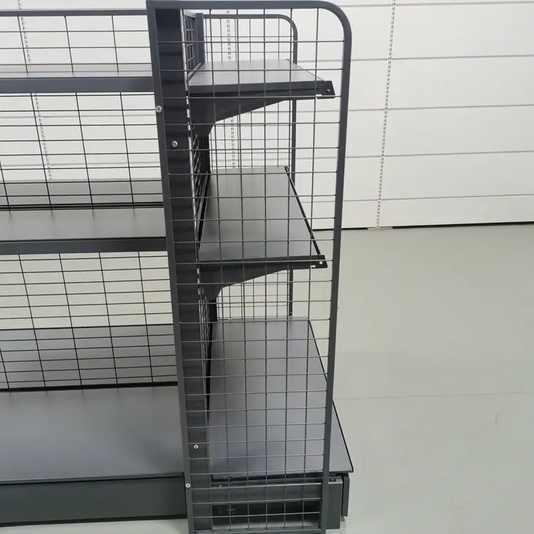 Supermarket Gondola Shelving Steel Q195/235Factory 6