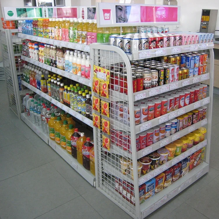 Lekkie stalowe regały sklepowe Półki supermarketowe 1