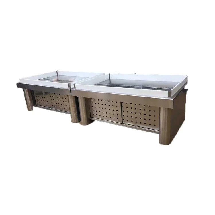Wholesale Metallic Retail Store Supermarket Fruit And Vegetable Display Rack Shelf 1
