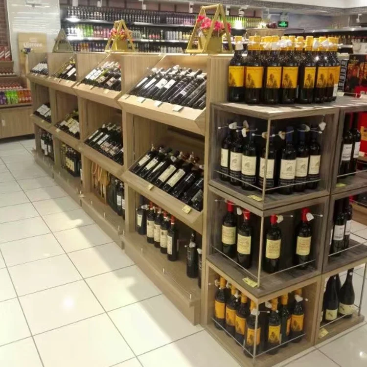 Factory Direct Sale Gondola Supermarket Beer Shelving Shelves For Liquor Store 1
