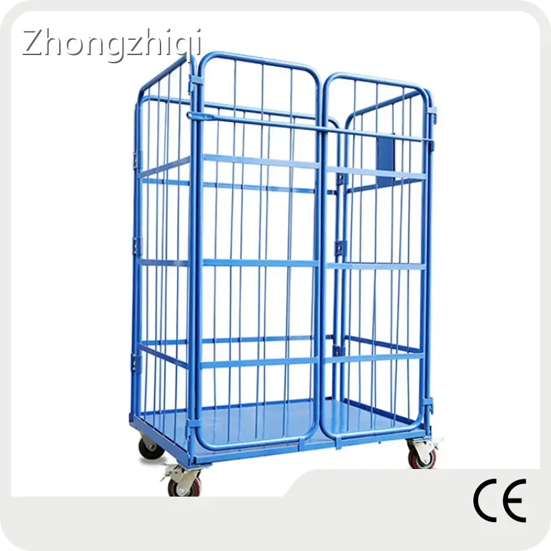 Pallet Rack Security Cage Powder Coated Plastic Film ProtectionCompany 1