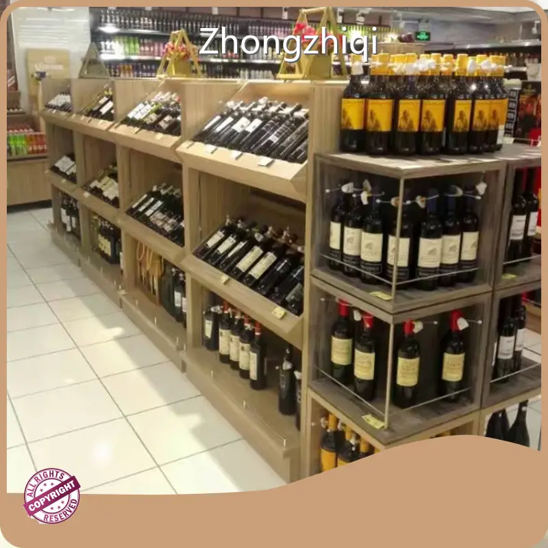 Zhongzhiqi Wine Shelf Display Liquor Store Gondola ShelvingManufacturers 1