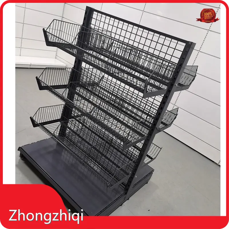 Grocery Store Racks Powder Coated Finish MetallicManufacturers 1