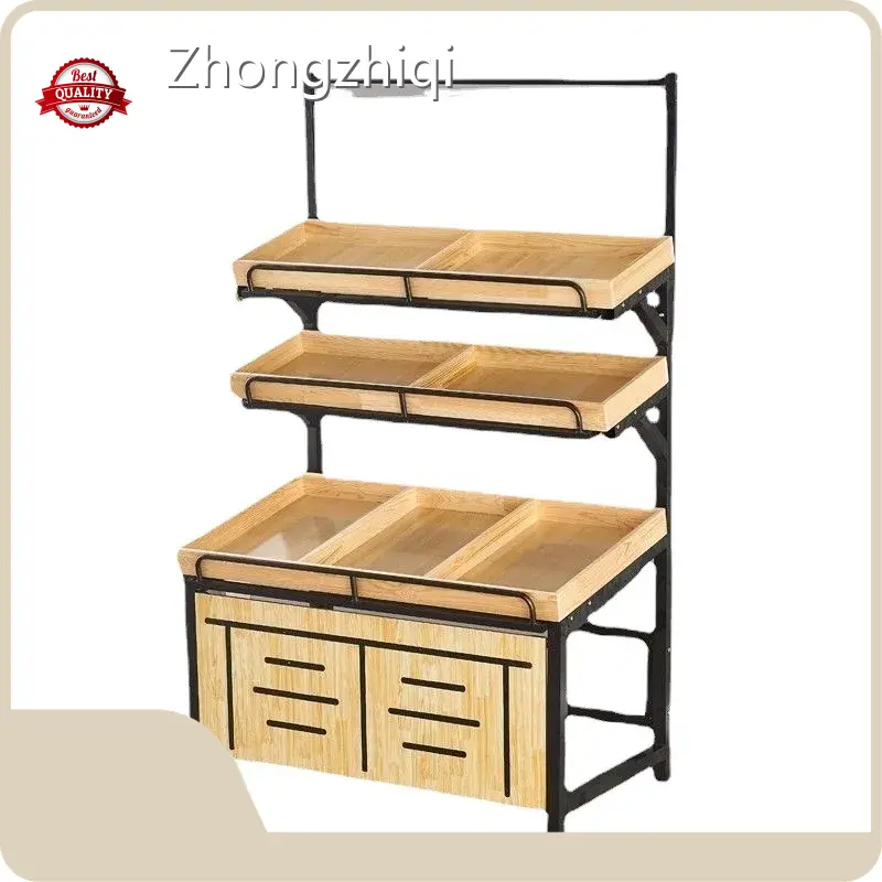 Fruit and Veg Display Stand Factory Double-sided 1